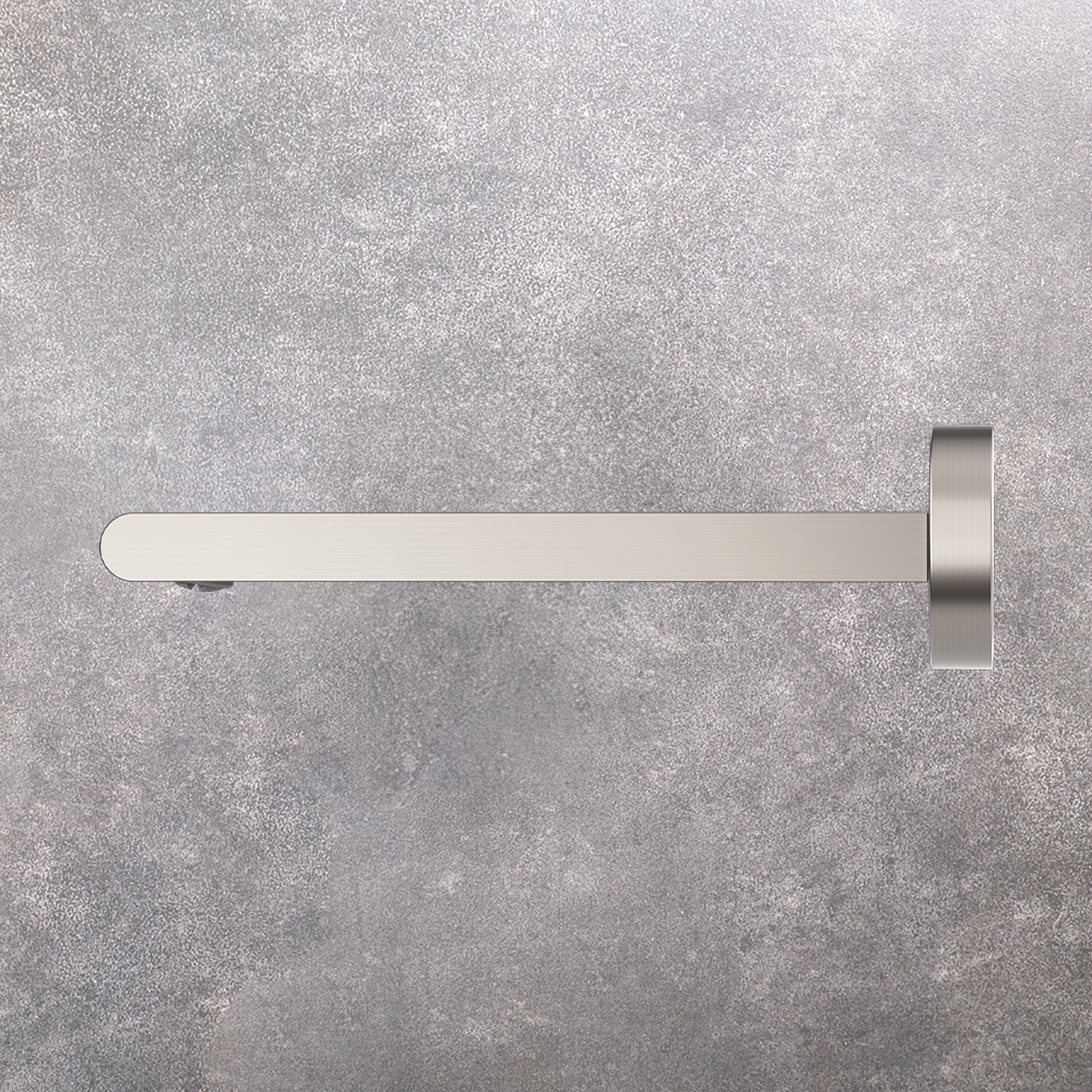 Bianca Bath Spout 200mm Brushed Nickel