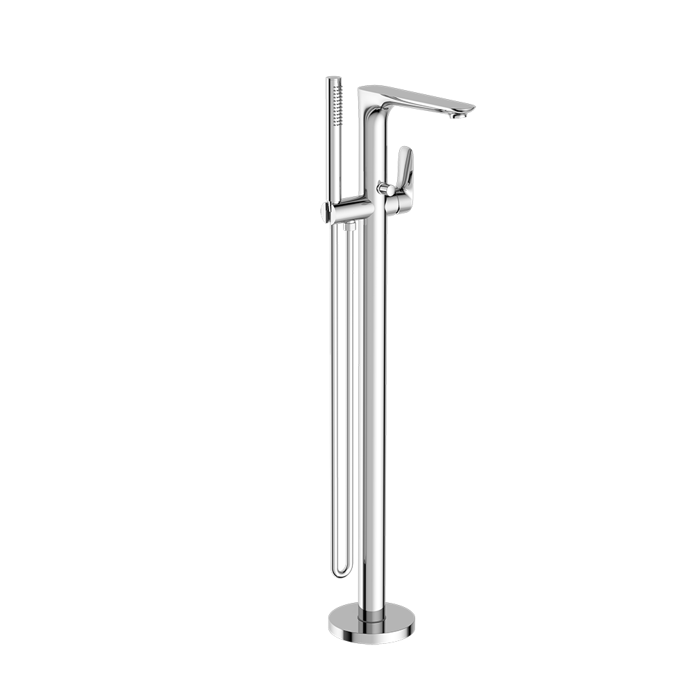 Bianca Freestanding Bath Mixer with Hand Shower Chrome