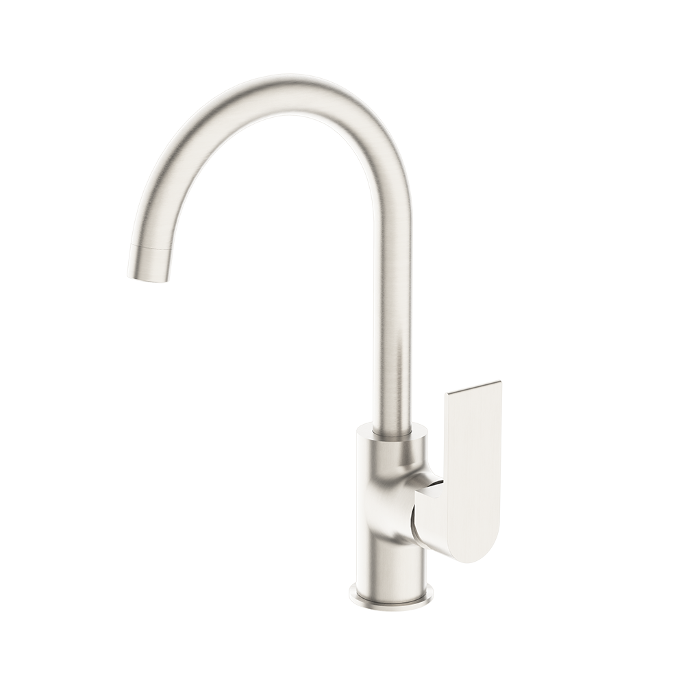 Bianca Kitchen Mixer Gooseneck Spout Brushed Nickel