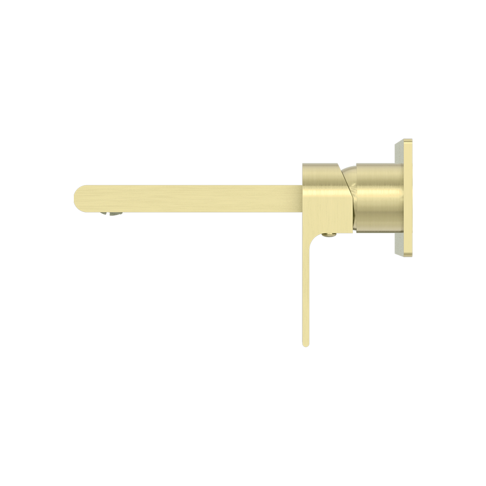 Bianca Wall Basin/Bath Mixer 187mm Brushed Gold