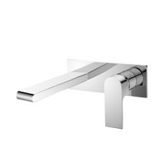 Nero Bianca Wall Basin/Bath Mixer 187mm Chrome