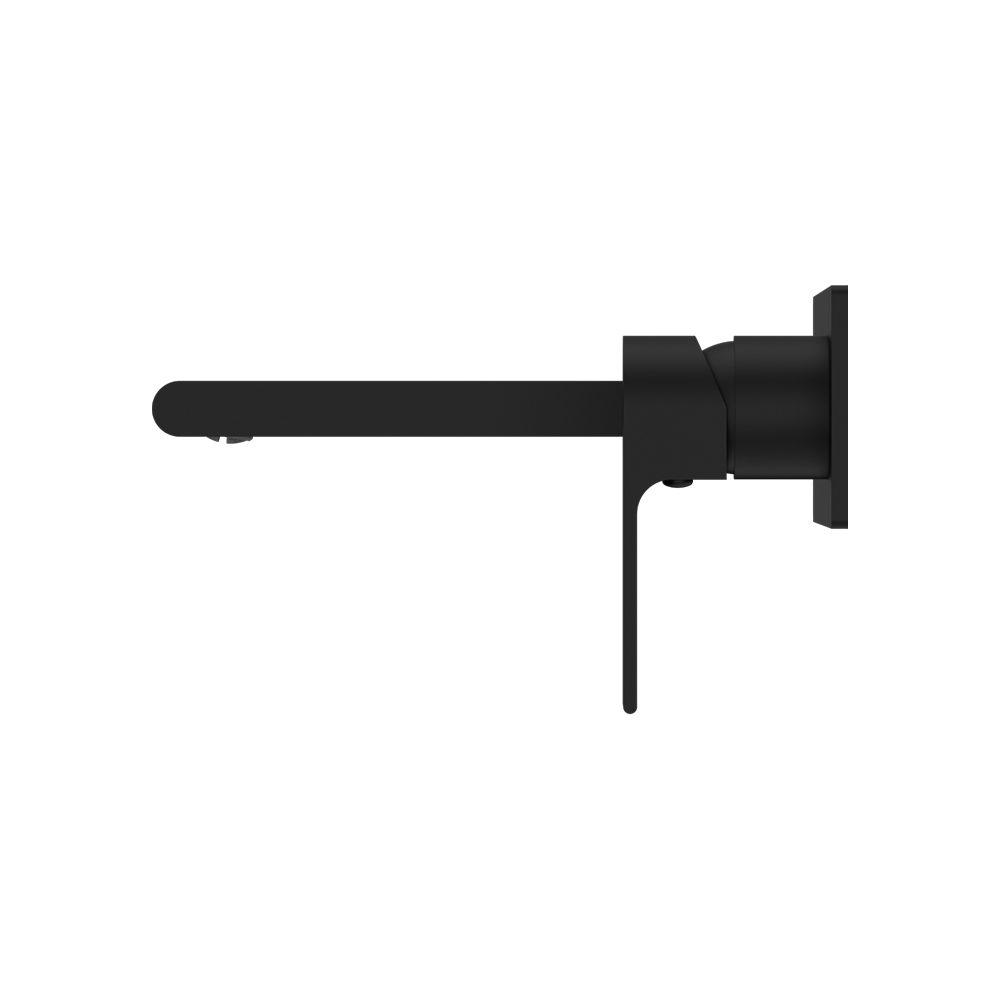 Bianca Wall Basin/Bath Mixer 187mm Matte Black