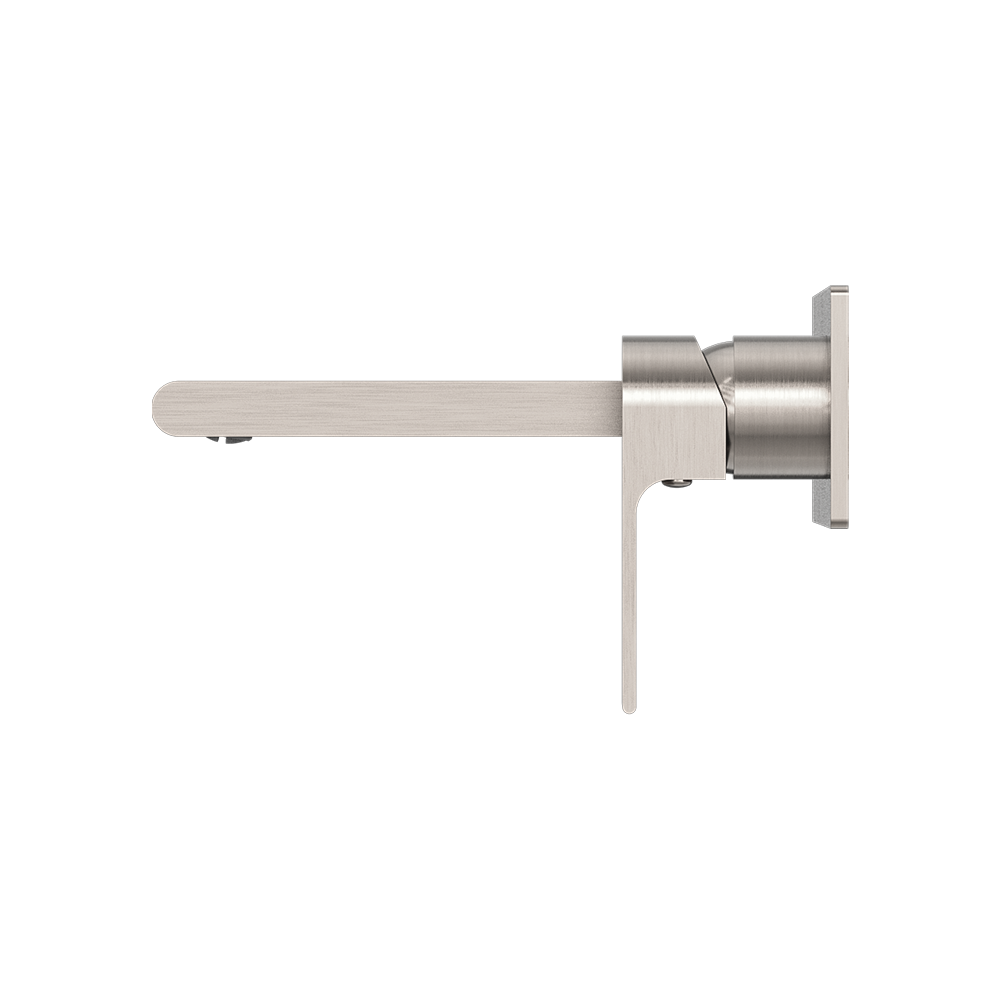 Bianca Wall Basin/Bath Mixer 230mm Brushed Nickel