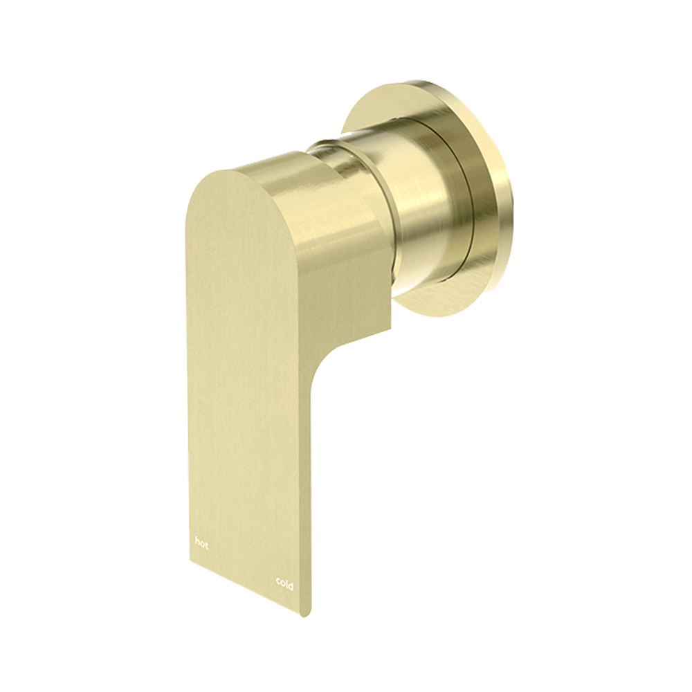 Bianca Shower Mixer with 80mm Round Plate Brushed Gold