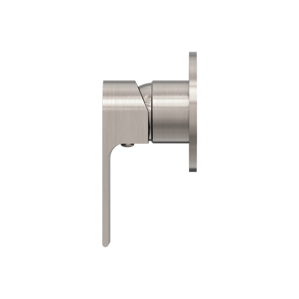 Bianca Shower Mixer with 80mm Round Plate Brushed Nickel