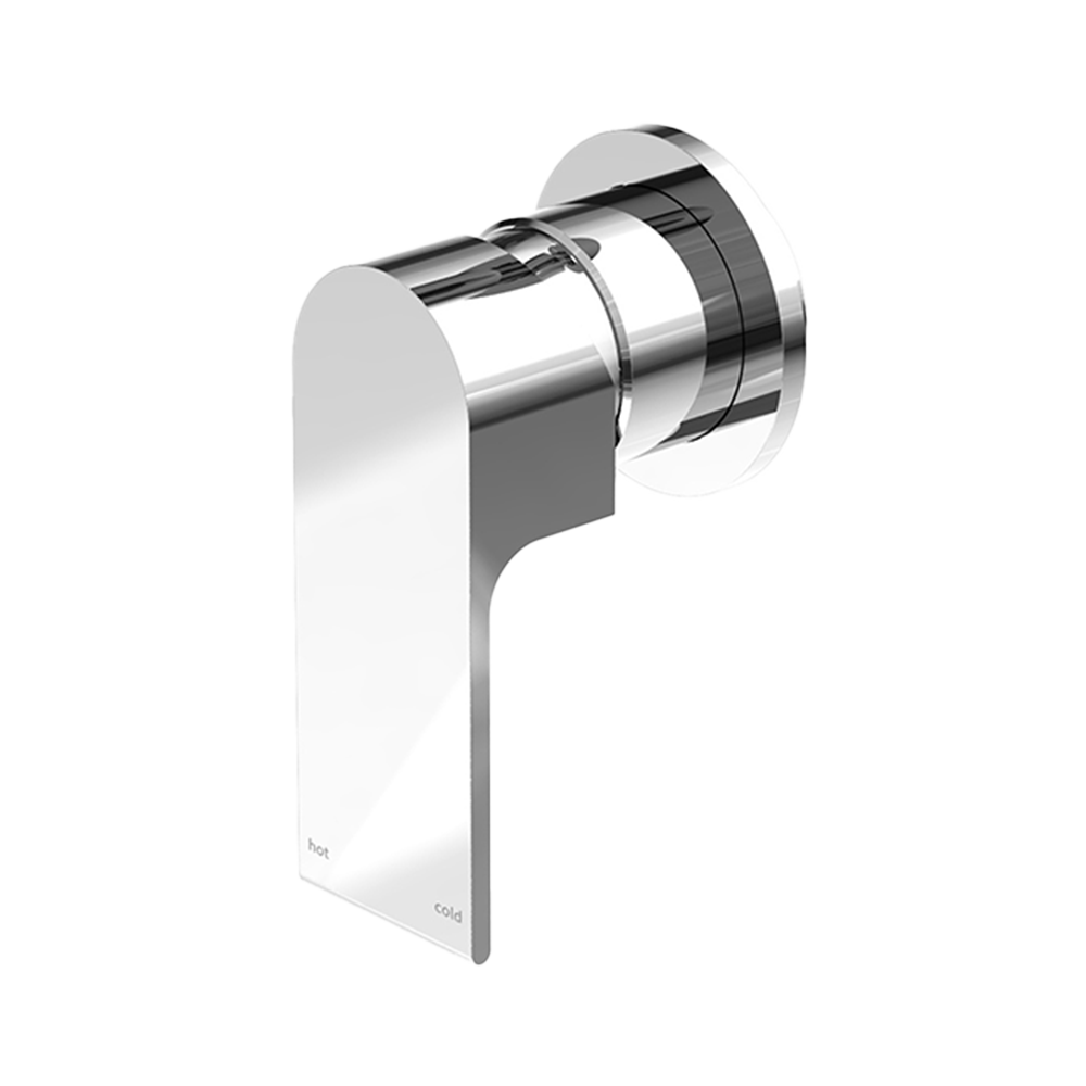 Bianca Shower Mixer with 80mm Round Plate Chrome