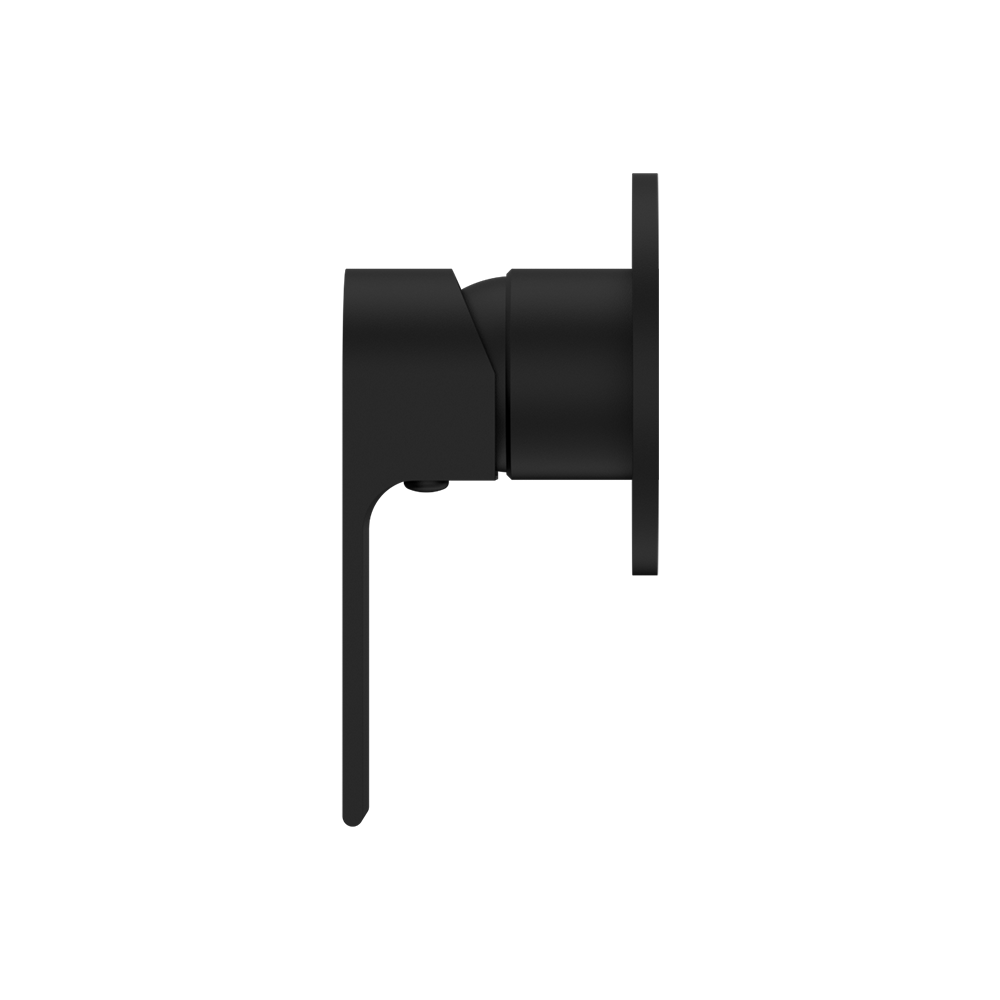 Bianca Shower Mixer with 80mm Round Plate Matte Black