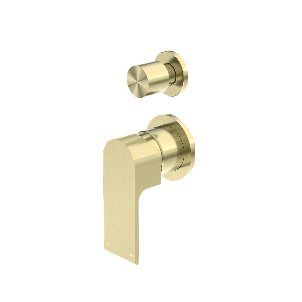 Bianca Shower Mixer with Divertor Separate Back Plate Brushed Gold