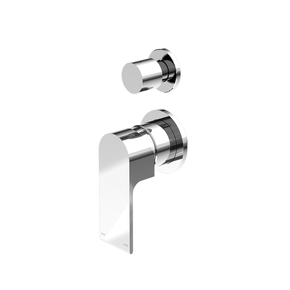 Bianca Shower Mixer with Divertor Separate Back Plate Chrome