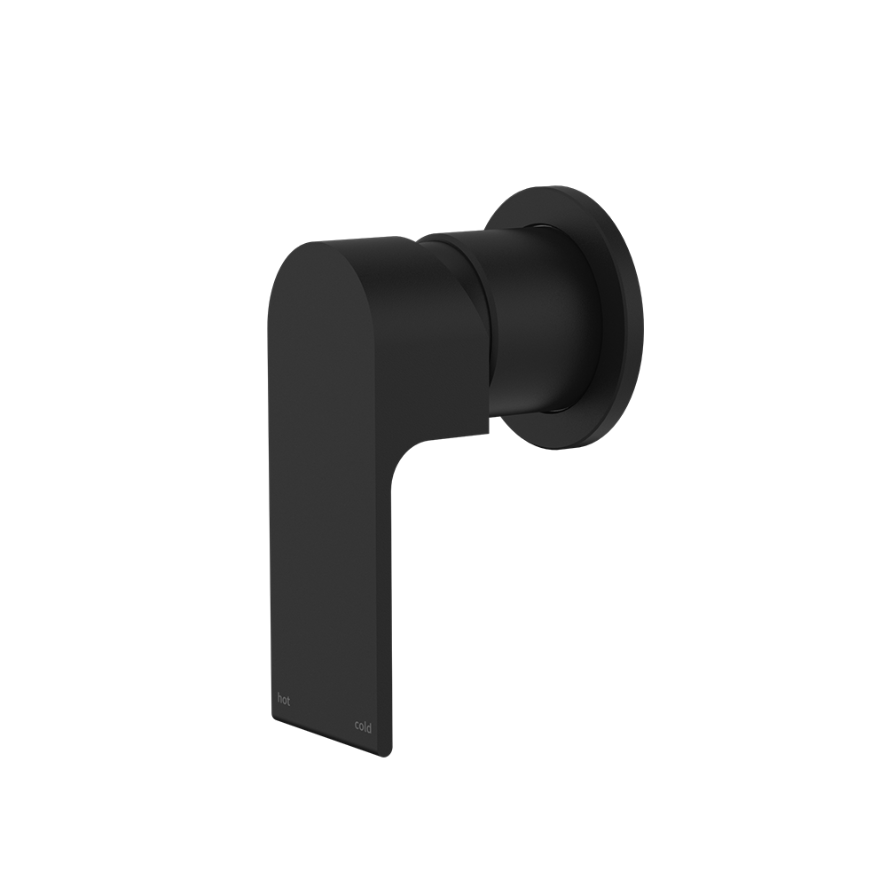 Bianca Shower Mixer with 60mm Round Plate Matte Black