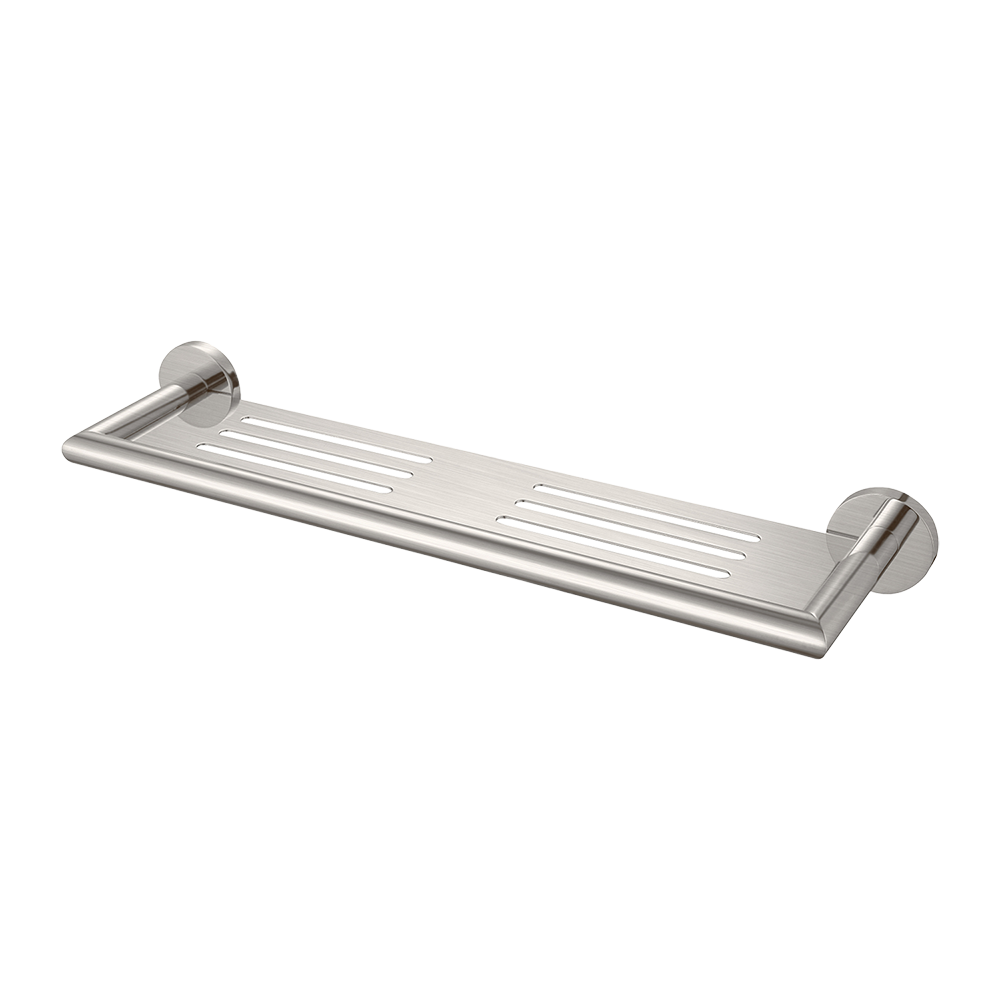 Dolce Metal Shower Shelf Brushed Nickel