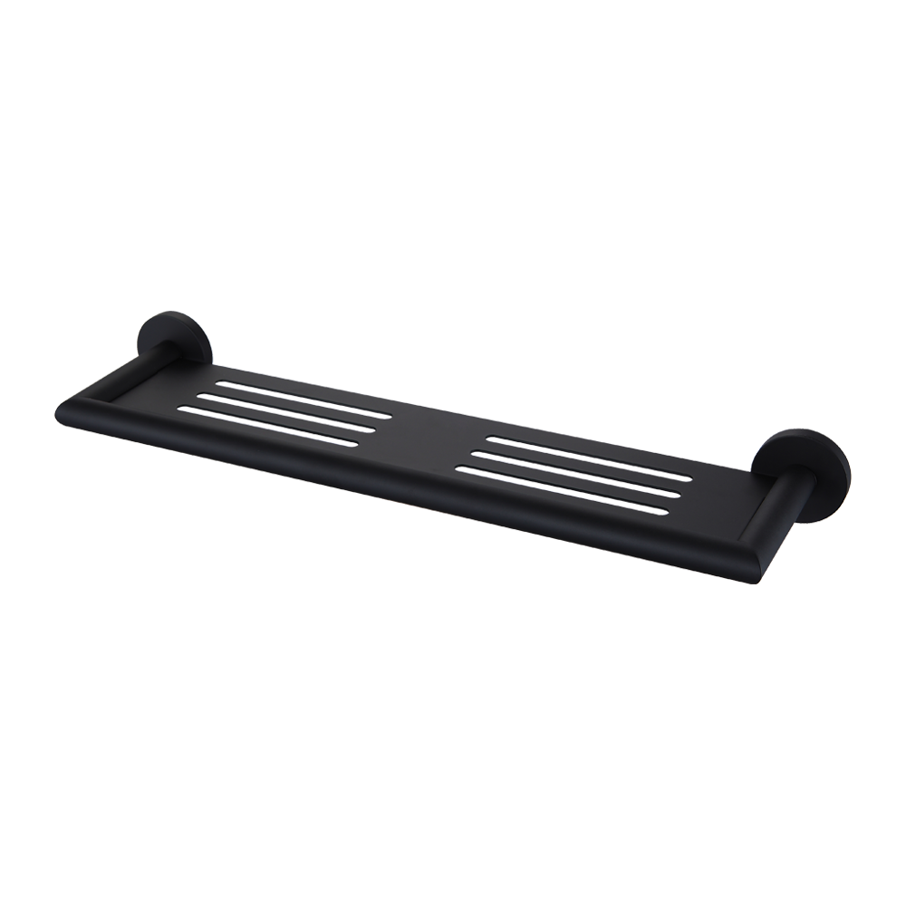 Dolce Metal Shower Shelf Matte Black