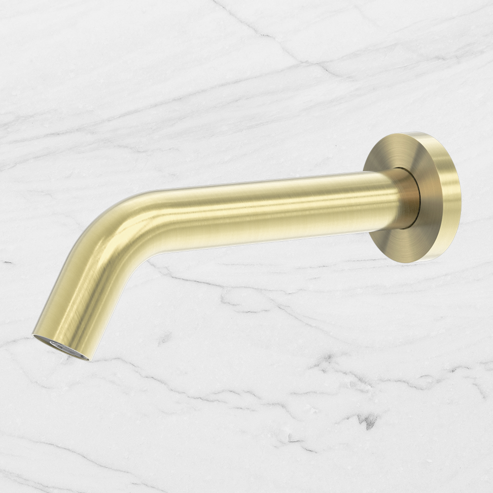 Mecca Wall Mount Sensor Tap Brushed Gold