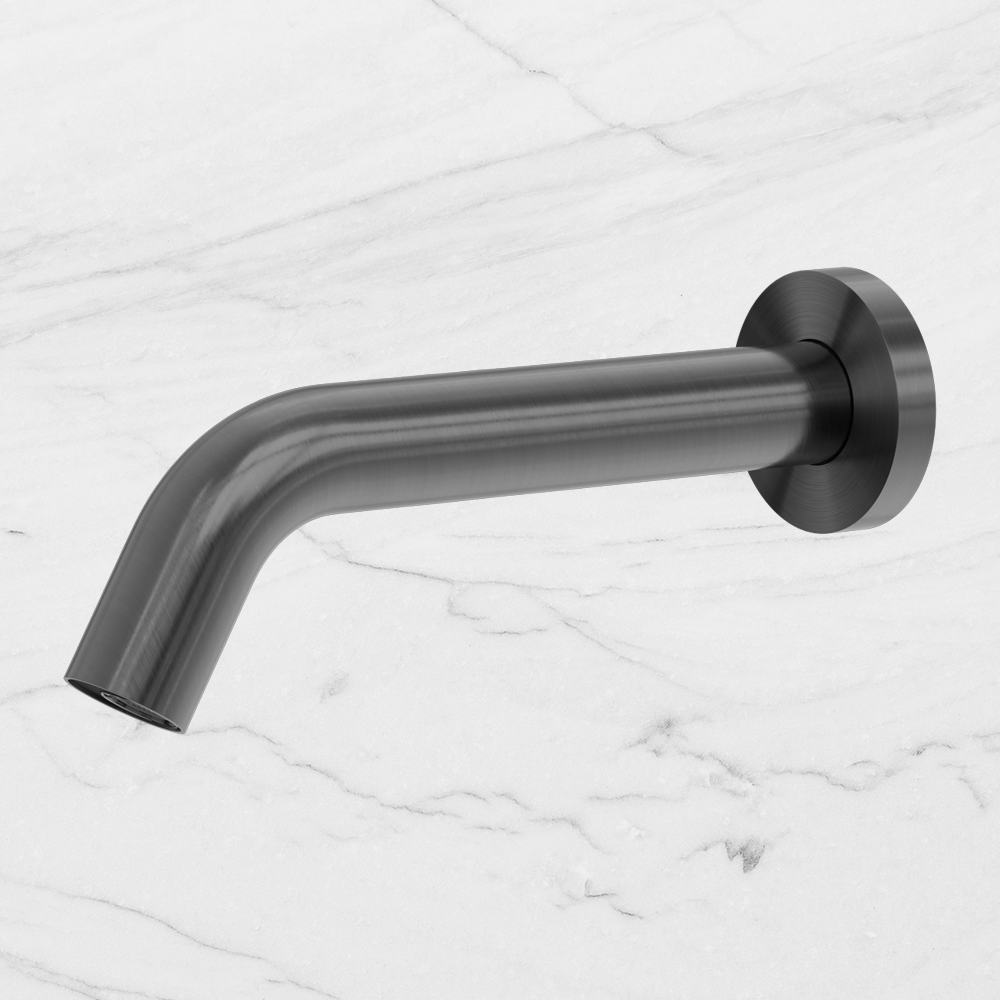 Mecca Wall Mount Sensor Tap Brushed Gunmetal