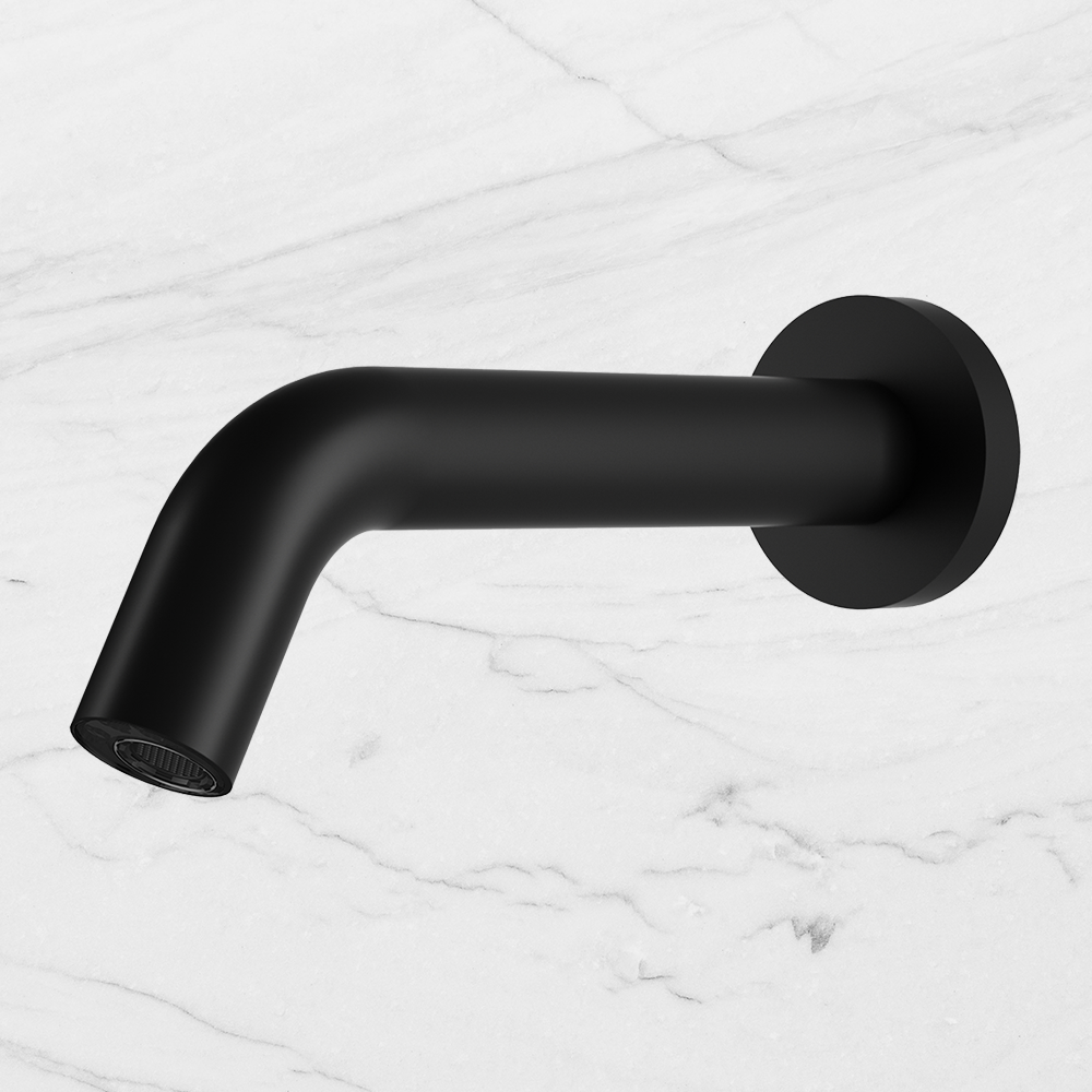 Mecca Wall Mount Sensor Tap Matte Black