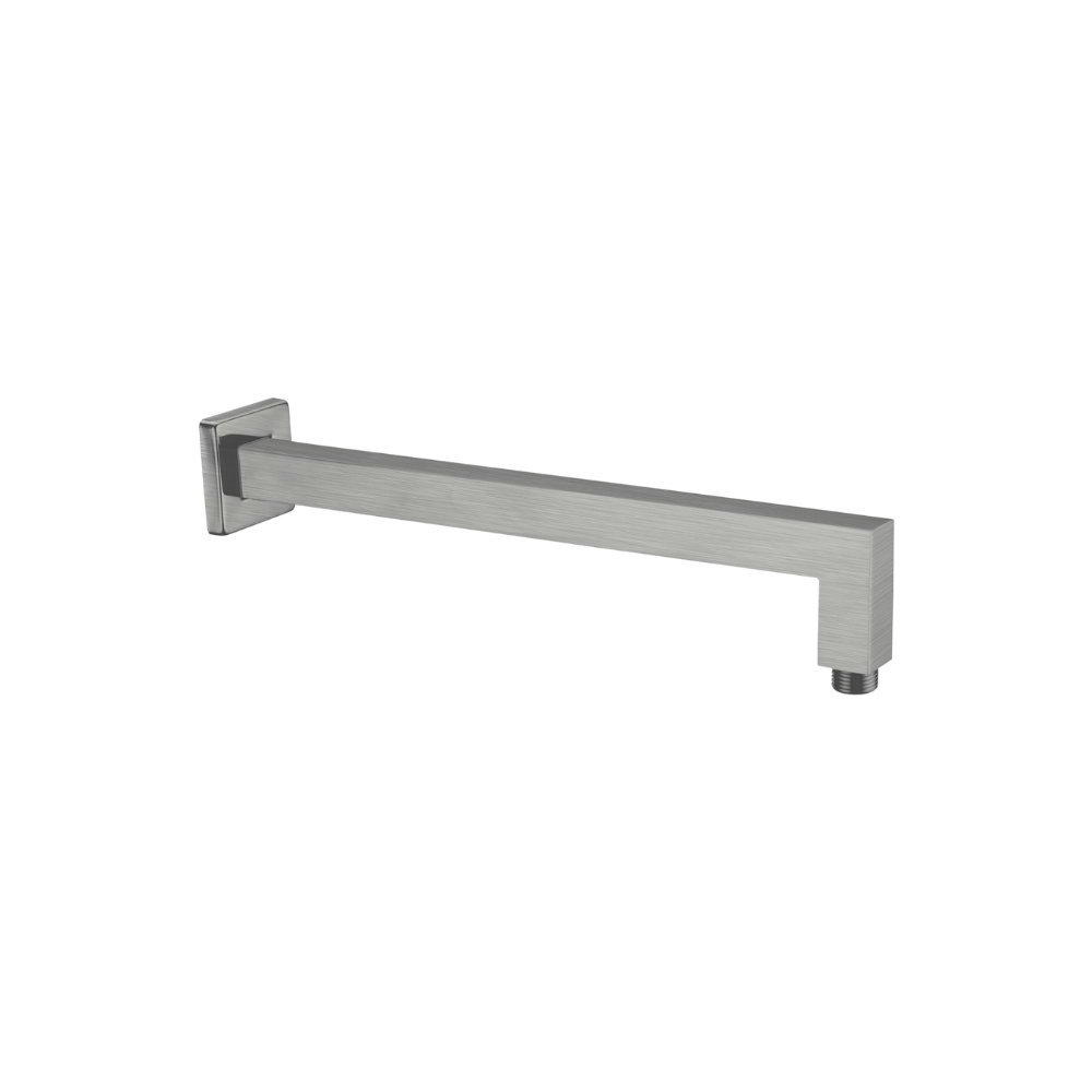 Square Shower Arm Brushed Gunmetal