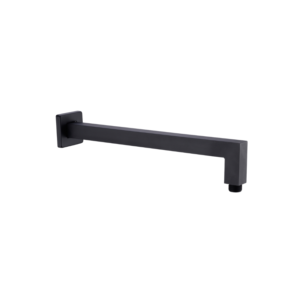 Square Shower Arm Matte Black