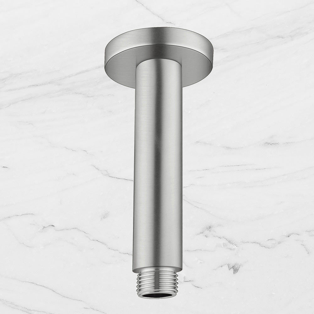 Round Ceiling Arm 100mm Brushed Nickel