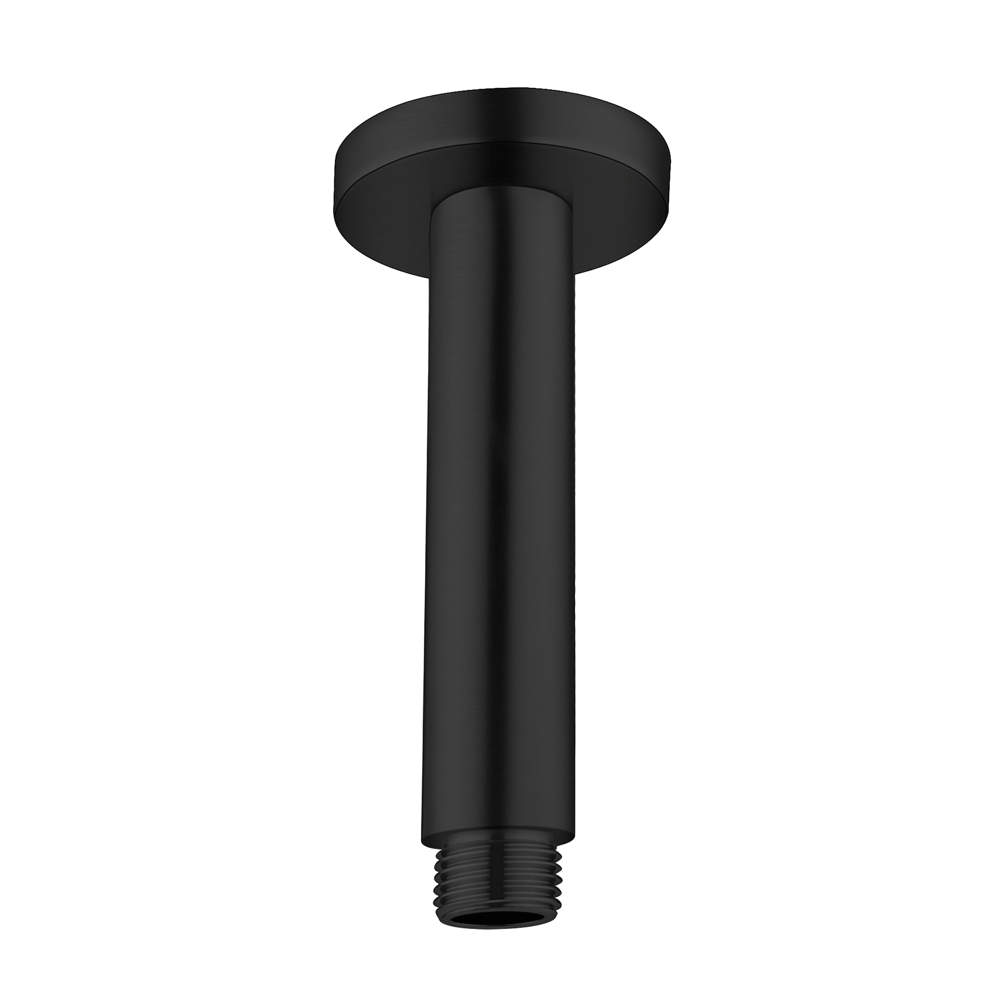 Round Ceiling Arm 100mm Matte Black