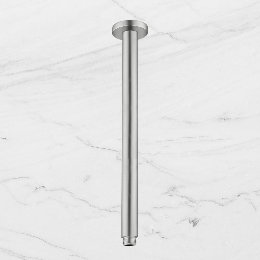 Round Ceiling Arm 300mm Brushed Nickel