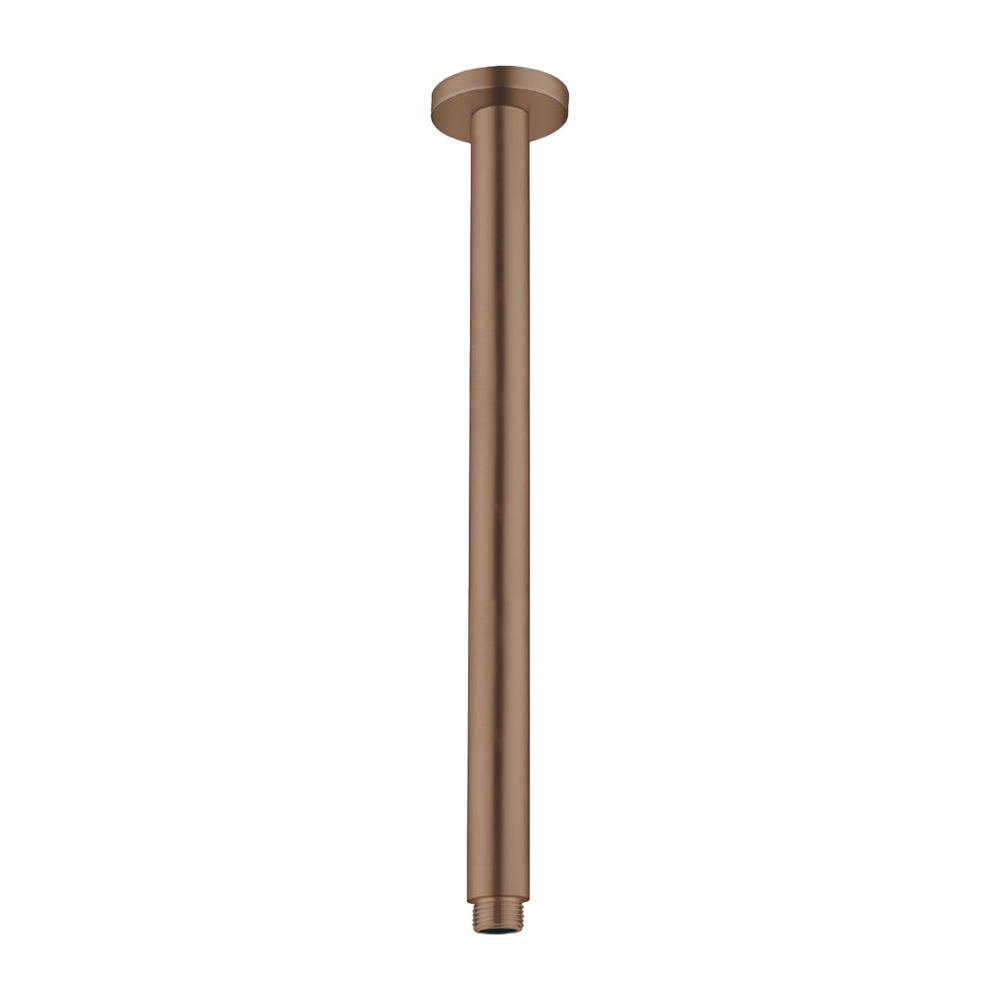 Round Ceiling Arm 300mm Brushed Bronze