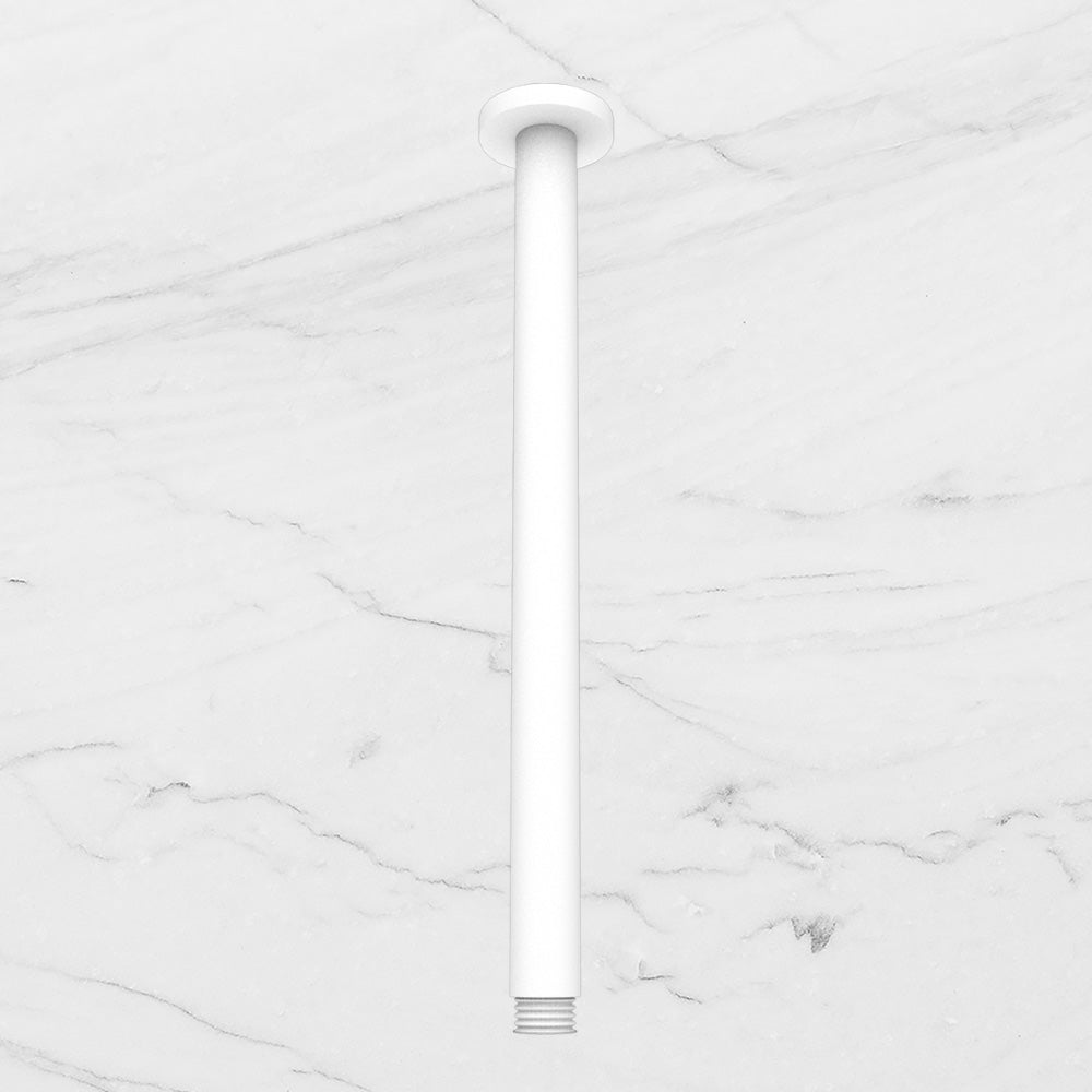 Round Ceiling Arm 300mm Matte White