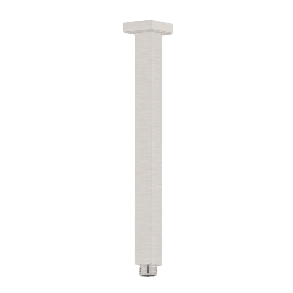 Square Ceiling Arm 300mm Brushed Nickel