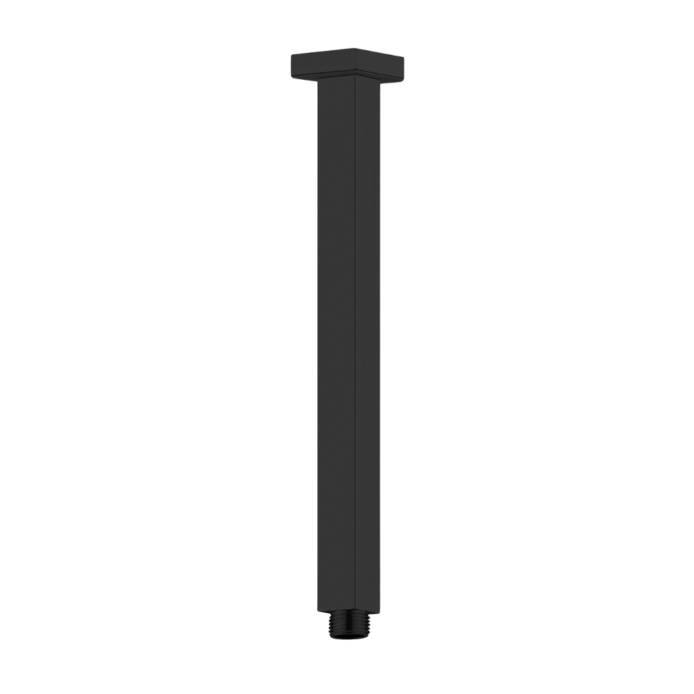 Square Ceiling Arm 300mm Matte Black