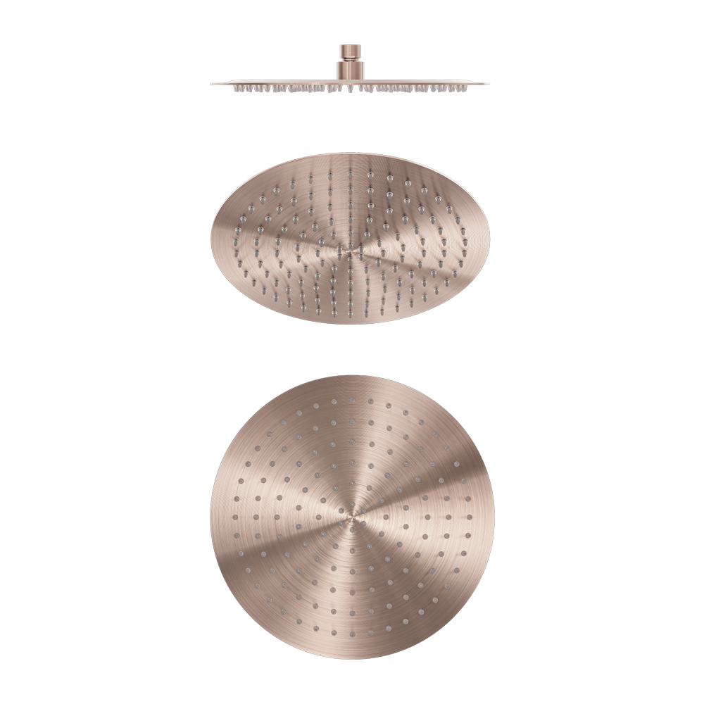 Zen 300mm Round Shower Head Brushed Bronze