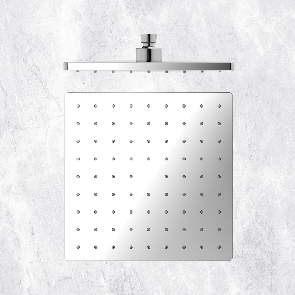 Square ABS Shower Head 250mm Chrome