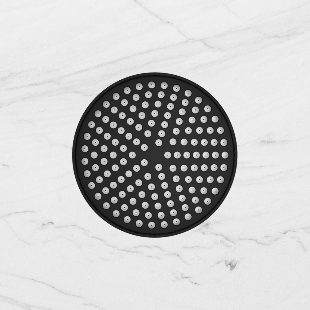 York Shower Head 200mm Matte Black