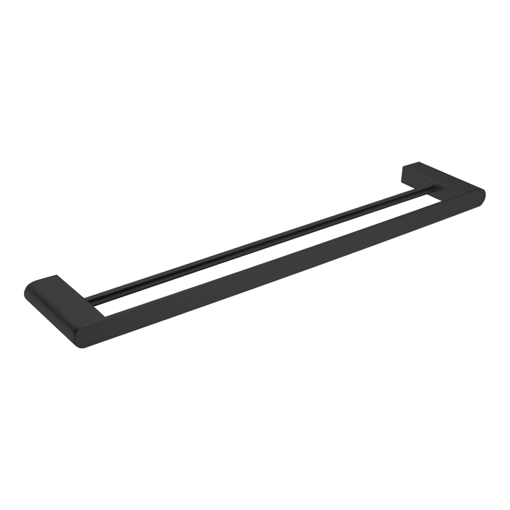 Bianca Double Towel Rail 600mm Matte Black