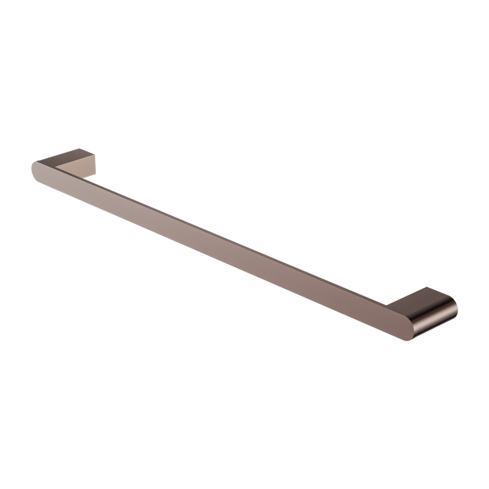 Bianca Single Towel Rail 800mm Brushed Bronze