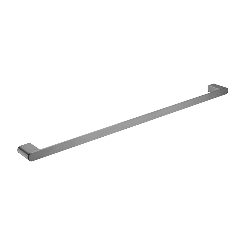 Bianca Single Towel Rail 800mm Brushed Gunmetal