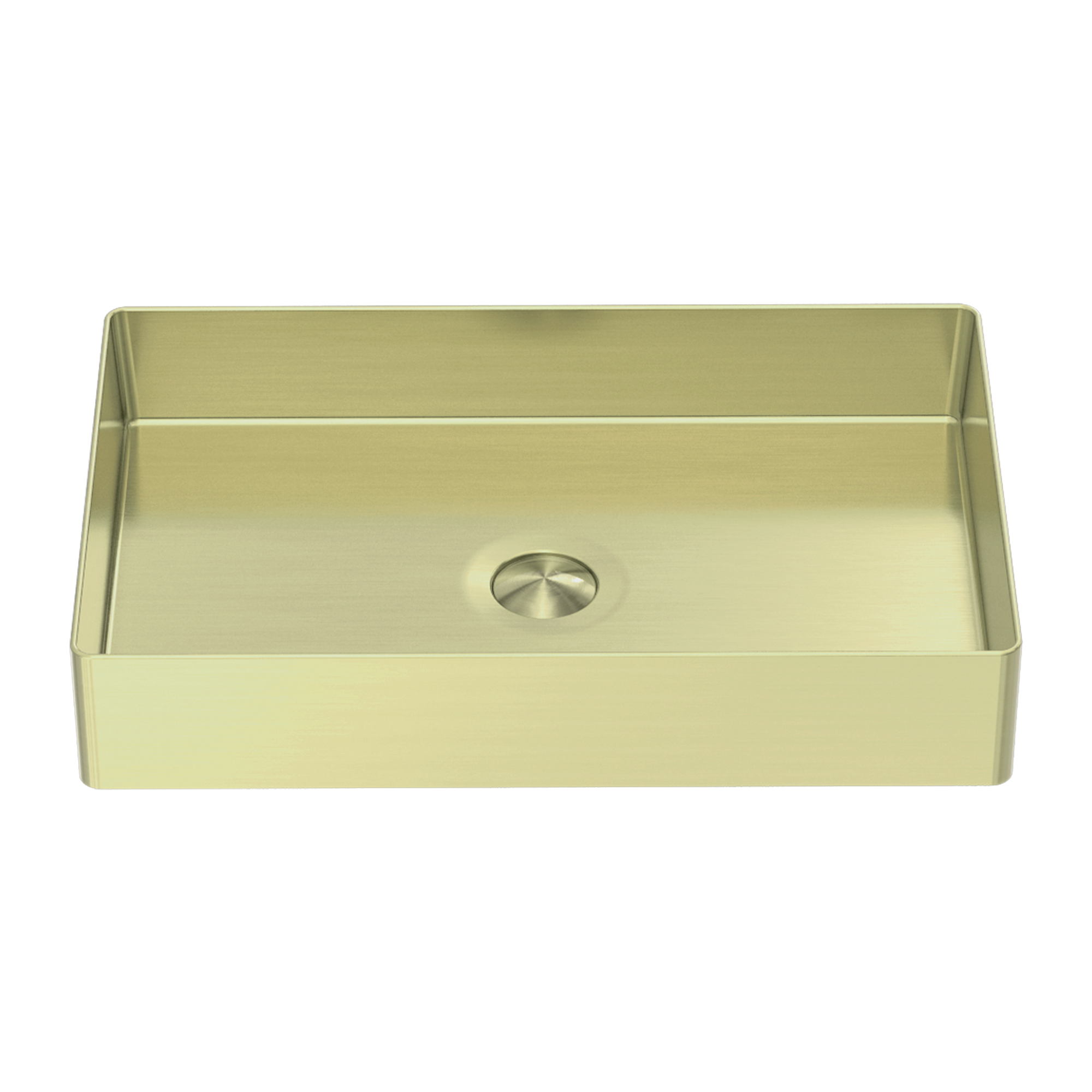 Opal Rectangle Stainless Steel Basin Brushed Gold