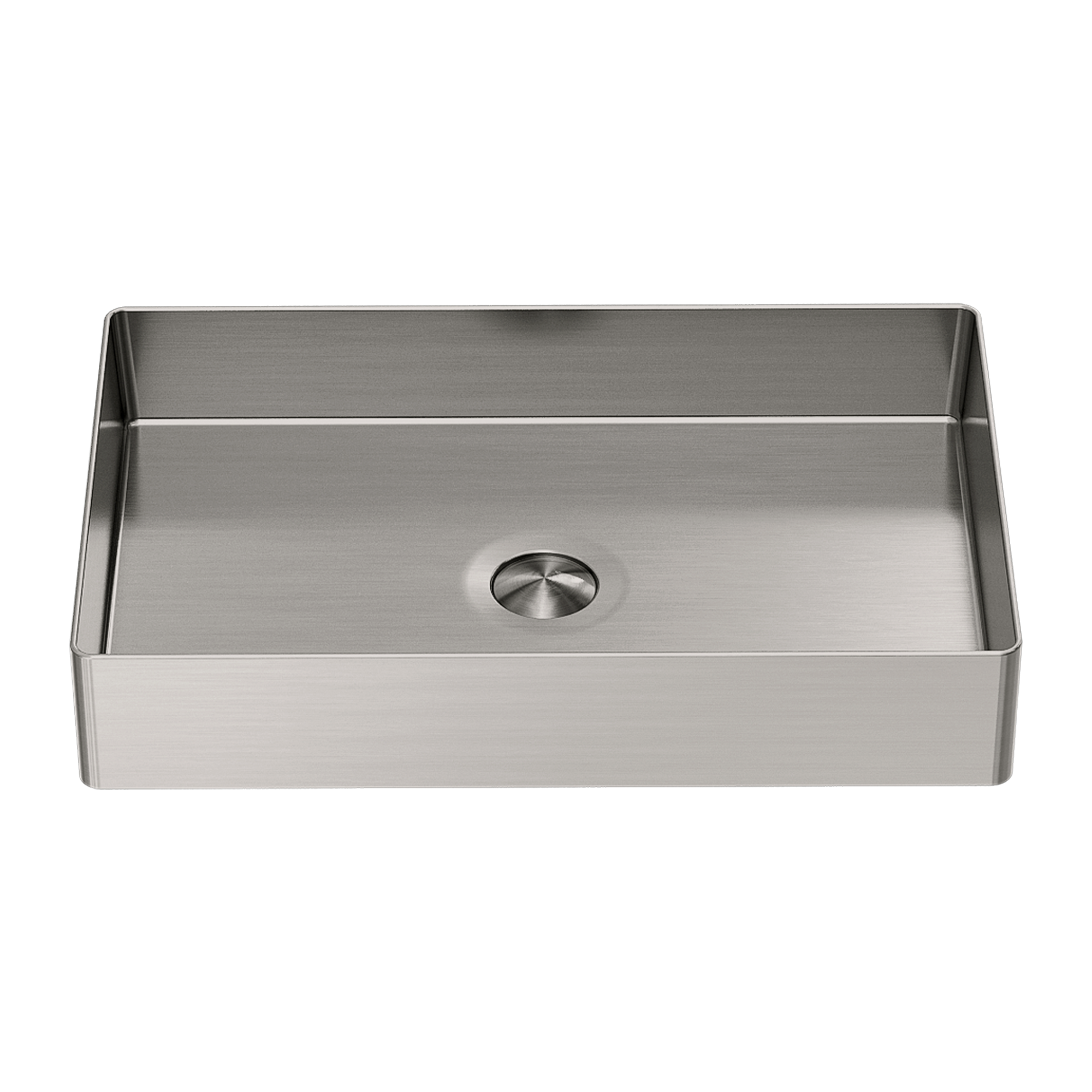 Opal Rectangle Stainless Steel Basin Brushed Nickel