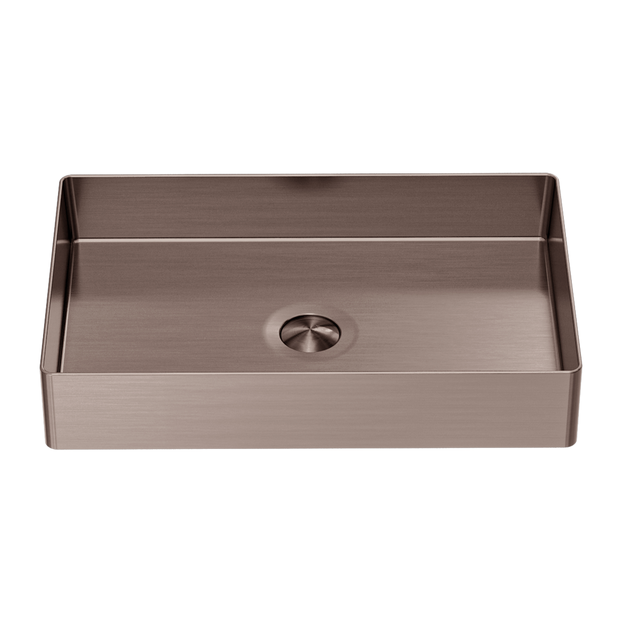 Opal Rectangle Stainless Steel Basin Brushed Bronze