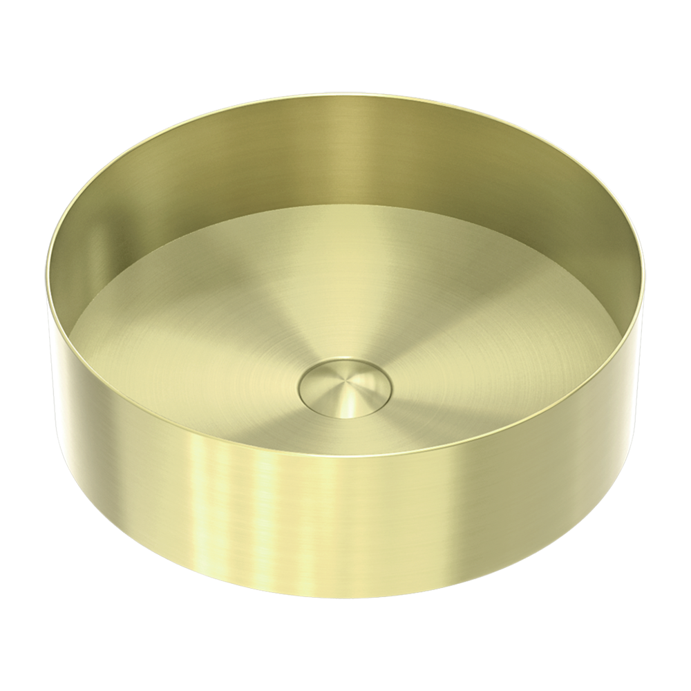 Opal Round 400mm Stainless Steel Basin Brushed Gold