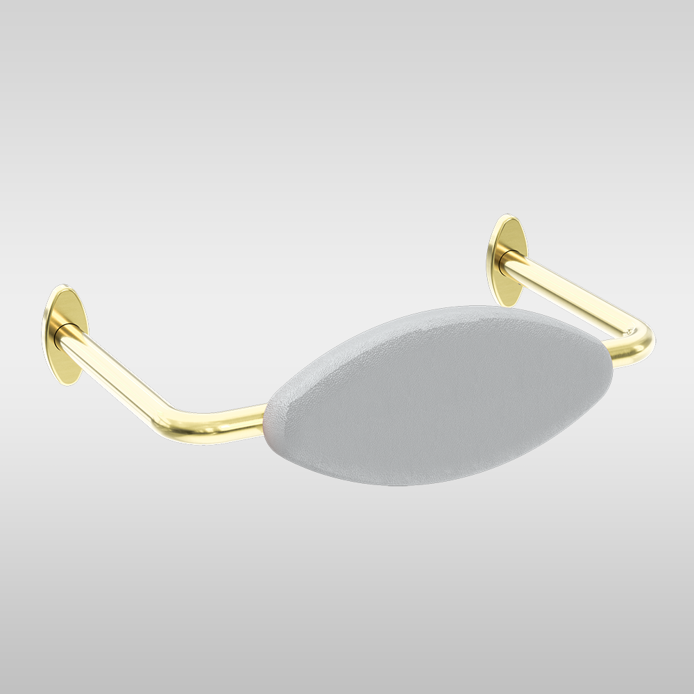 Mecca Care DDA Toilet Backrest Brushed Gold