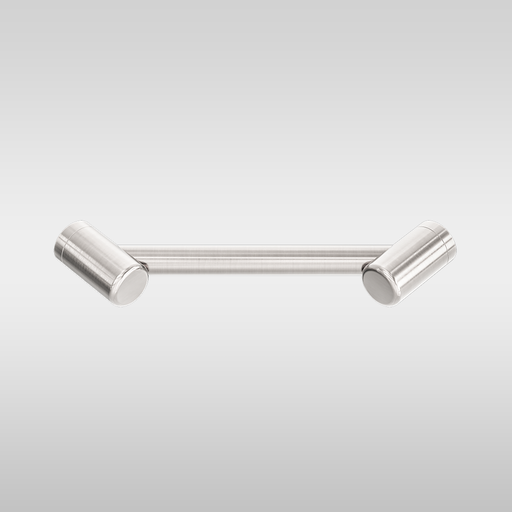 Mecca Care 25mm Footrest Corner Grab Rail 215mm Brushed Nickel