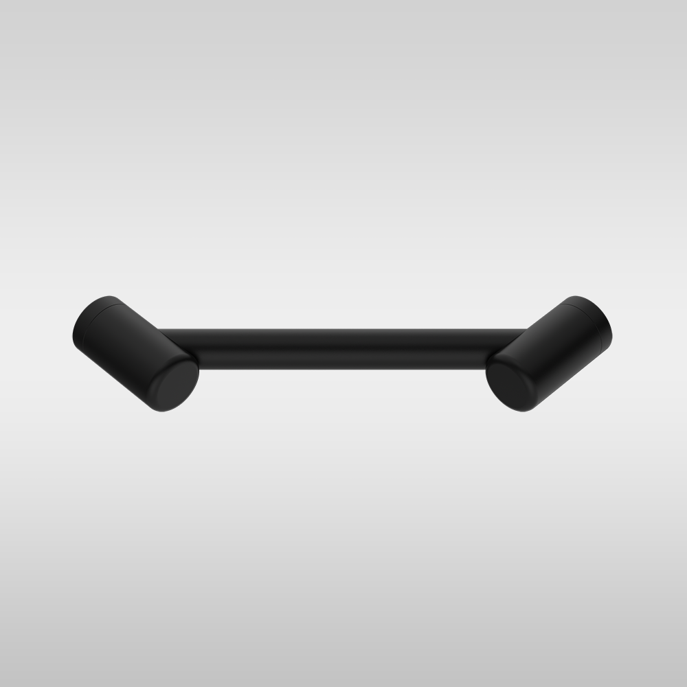 Mecca Care 25mm Footrest Corner Grab Rail 215mm Matte Black