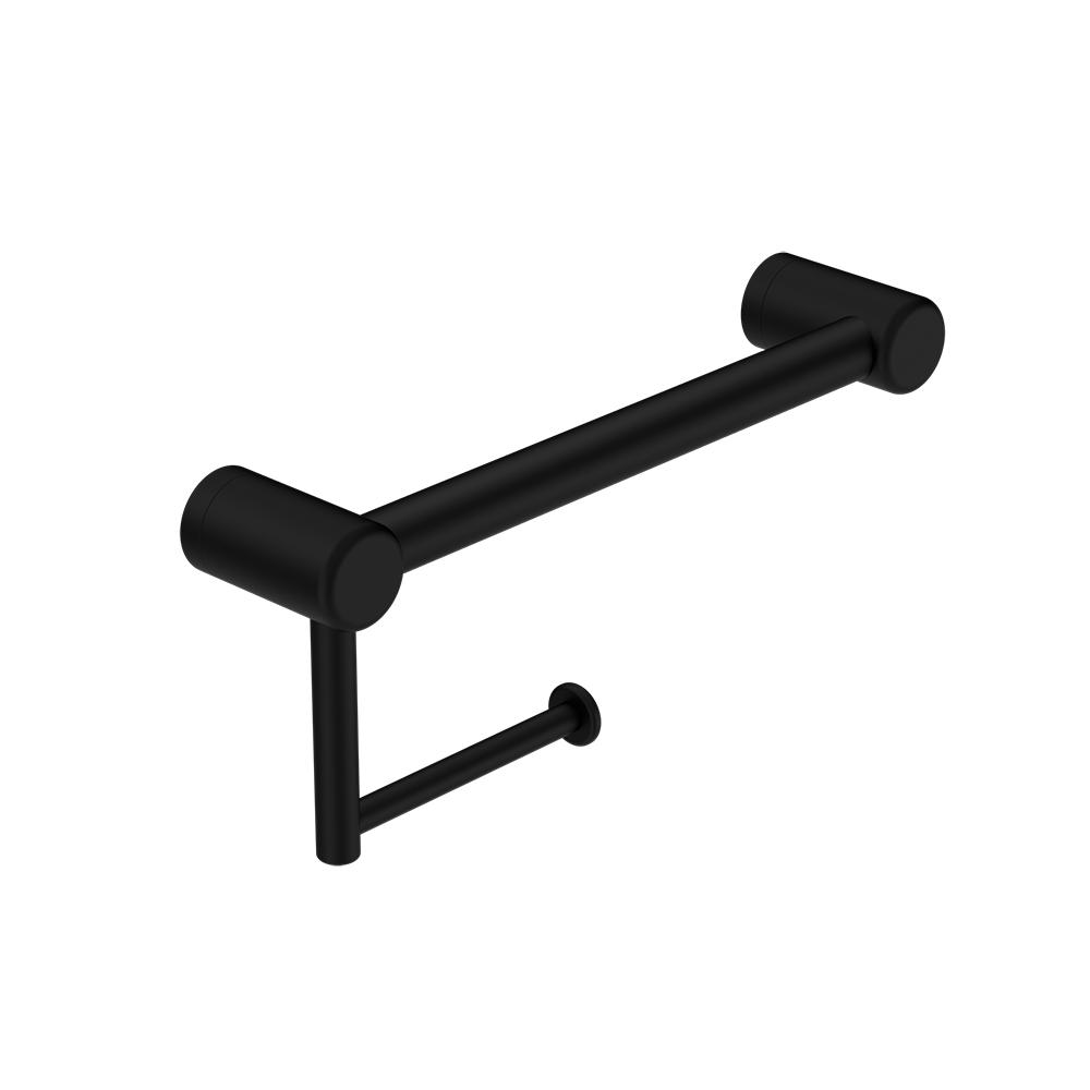 Mecca Care 25mm Toilet Roll Rail 300mm Matte Black