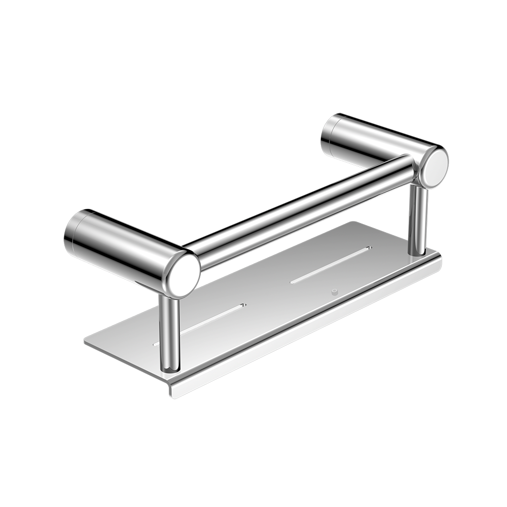 Mecca Care 25mm Grab Rail with Shelf 300mm Chrome