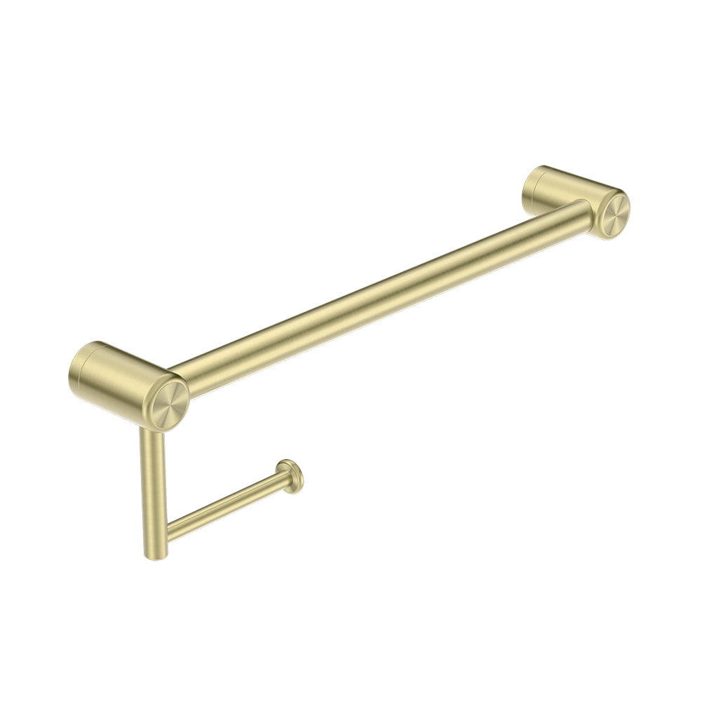 Mecca Care 25mm Toilet Roll Rail 450mm Brushed Gold