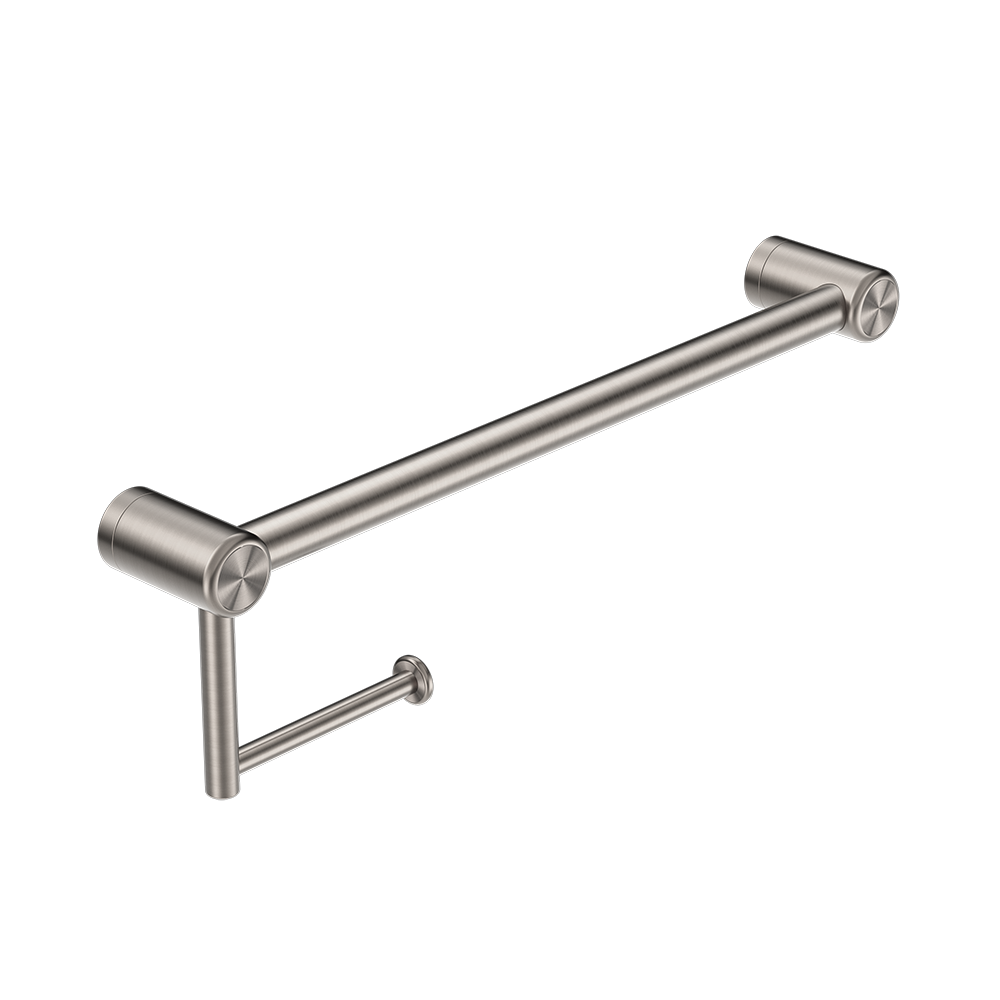 Mecca Care 25mm Toilet Roll Rail 450mm Brushed Nickel