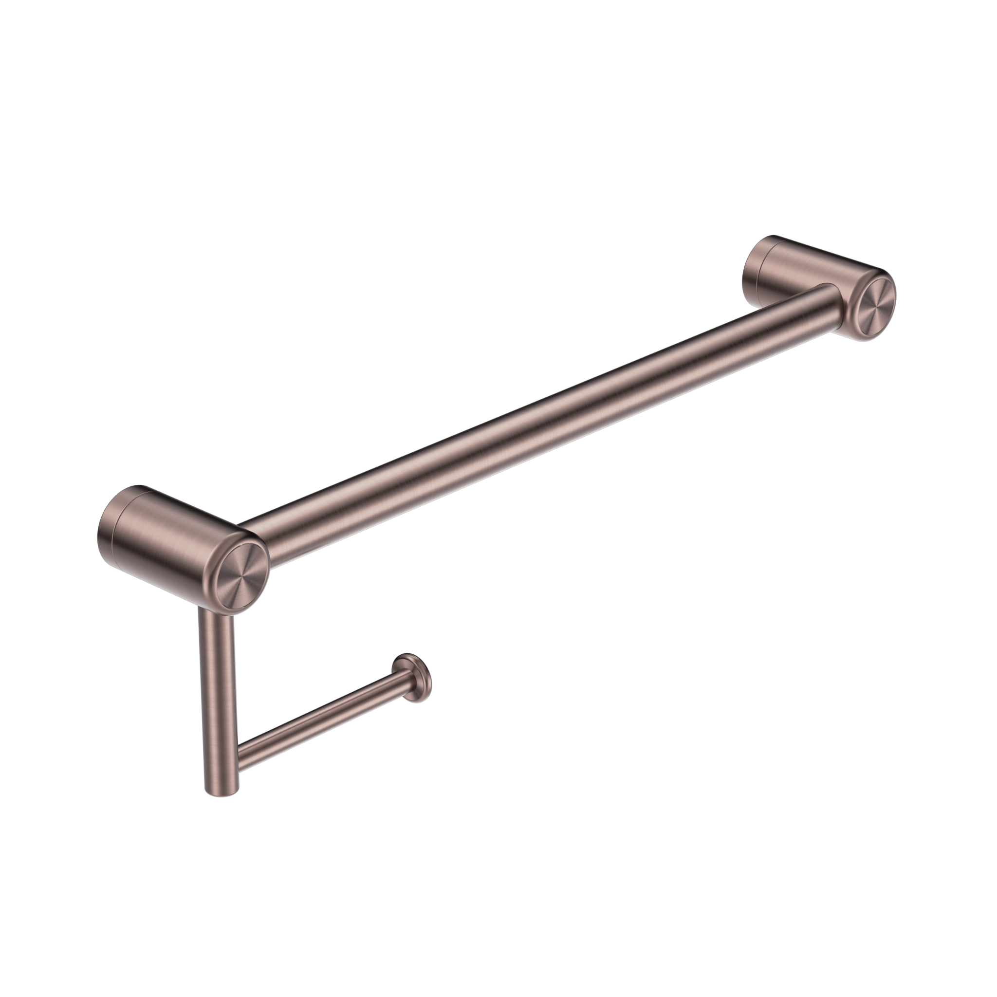 Mecca Care 25mm Toilet Roll Rail 450mm Brushed Bronze