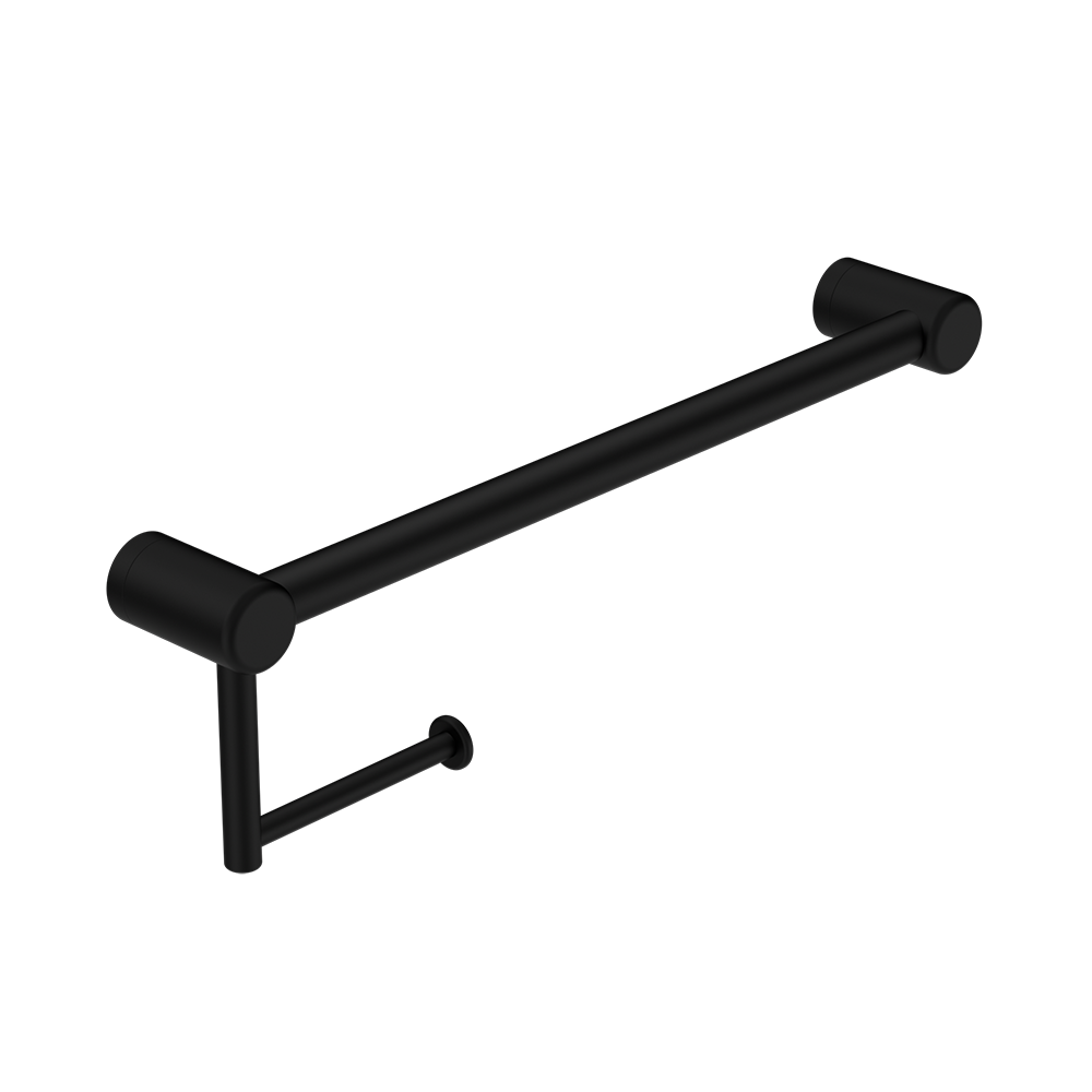 Mecca Care 25mm Toilet Roll Rail 450mm Matte Black