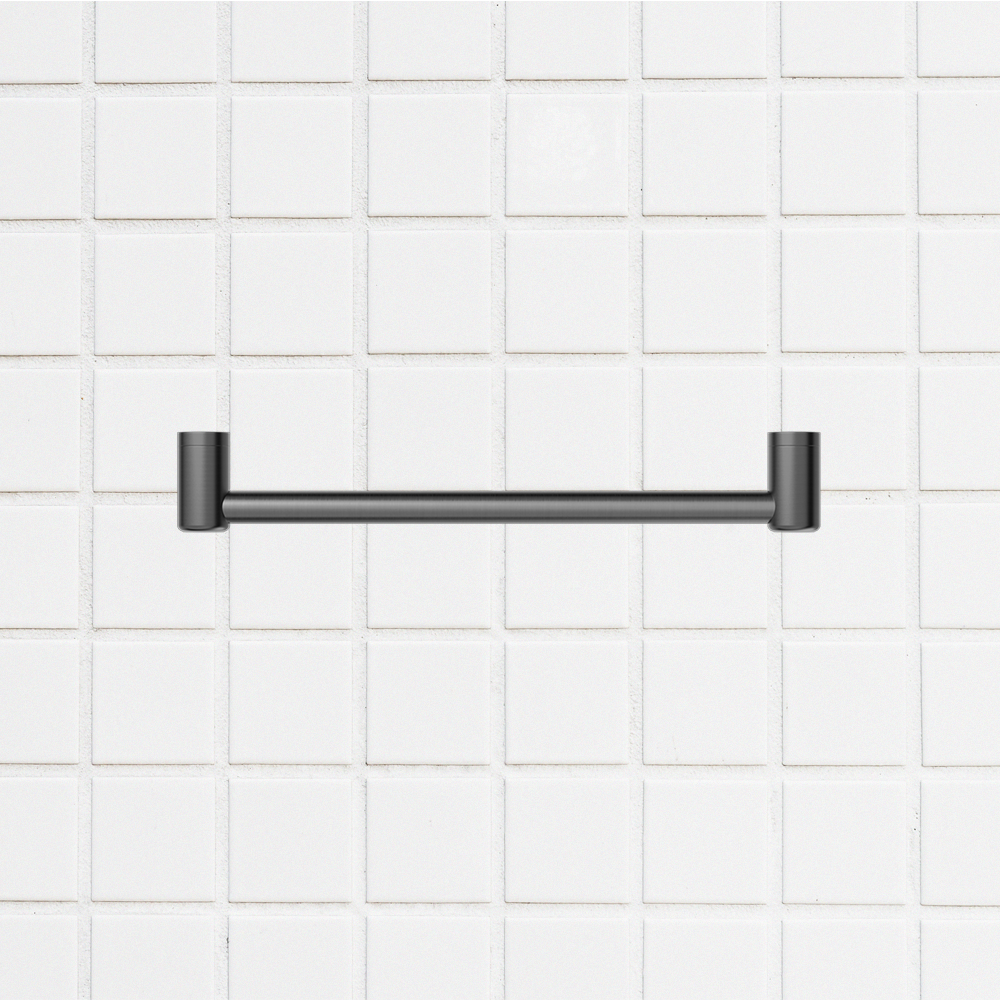 Mecca Care 25mm Grab Rail 450mm Brushed Gunmetal