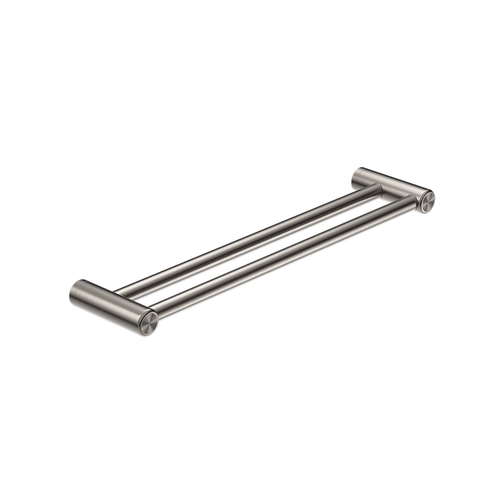 Mecca Care 25mm Double Towel Grab Rail 600mm Brushed Nickel