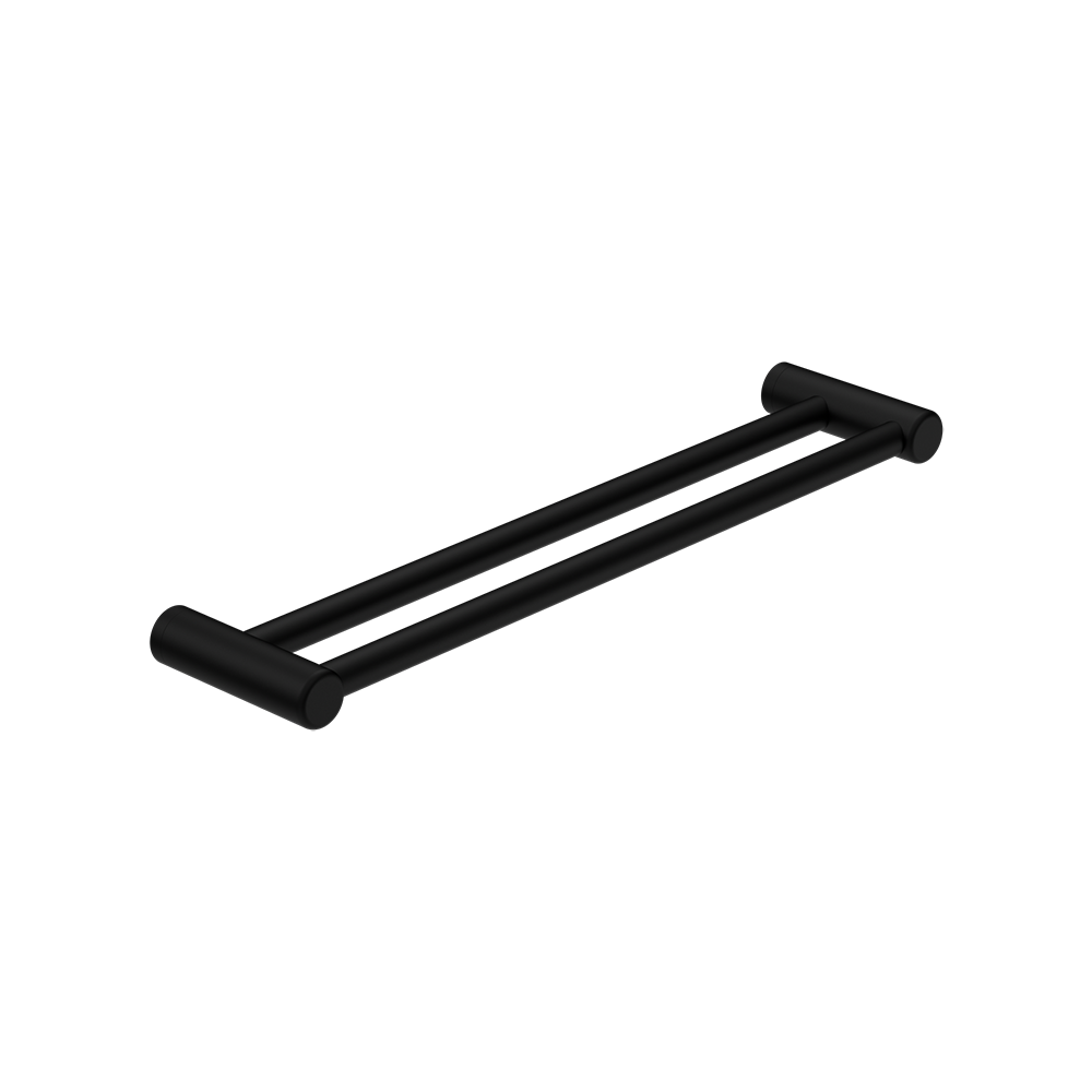 Mecca Care 25mm Double Towel Grab Rail 600mm Matte Black